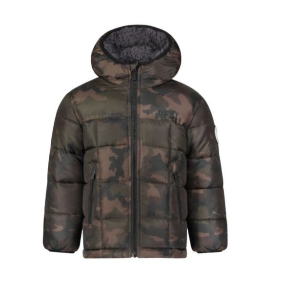DKNY Little Boys Reversible Sherpa Jacket Size 7 New With Defects